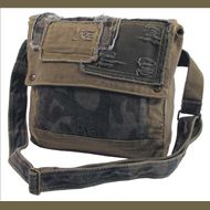 Taška "Canvas Bag" s řemenem předepraná khaki 