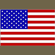 Vlajka na tyčce 30x45cm USA